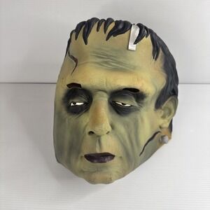 Vintage 1997 Frankenstein Rubber Halloween Mask Paper Magic Group Halloween MCA